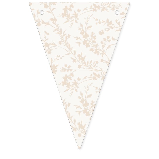 Bandeirinha Ramos de Primavera em Linho Macio - Neutro (Décima segunda Bandeira)
