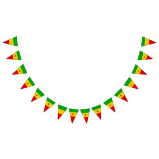 Bandeirinha Rasta Flag Reggae Happy Birthday