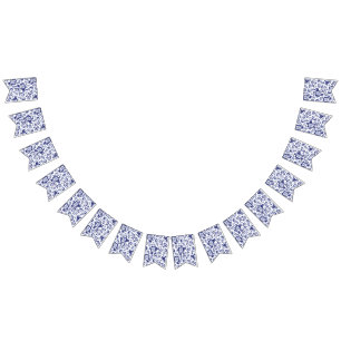 Bandeirinha Recepção de casamento holandesa azul de Delfts