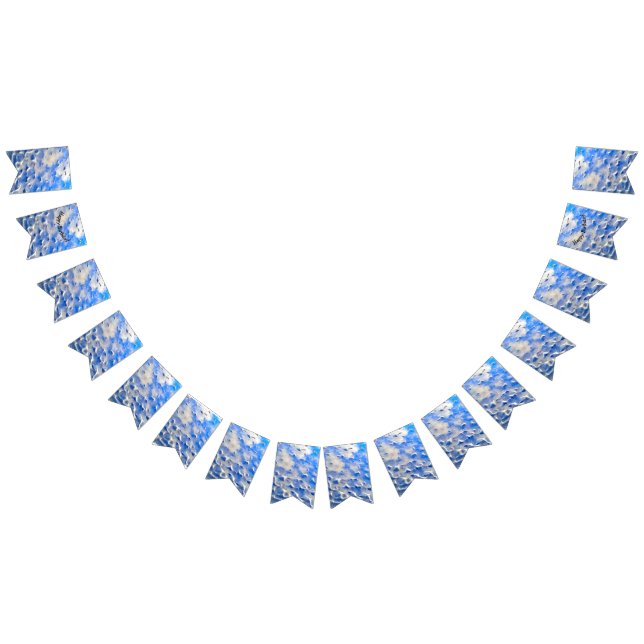 Bandeirinha Reflexões azuis do oceano e do céu (Todos)