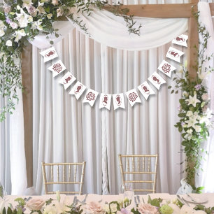 Bandeirinha Regency Pink Cameos Rosa