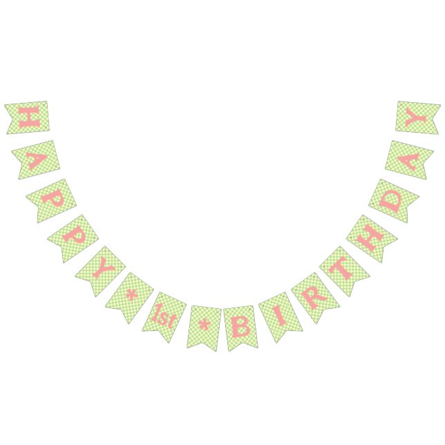 Bandeirinha Retro Moderno e Selvagem de primeiros aniversarios (Todos)