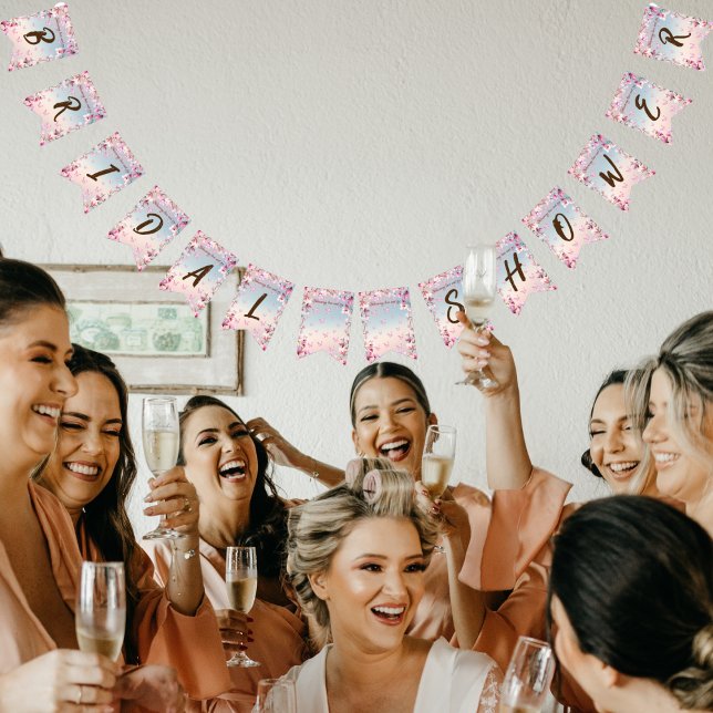 Bandeirinha Romance brilhante - Chá de panela (Criador carregado)