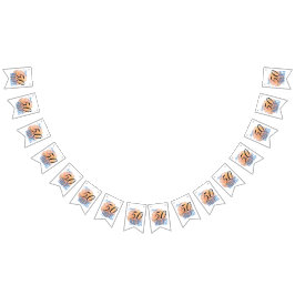 Bandeirinha Rosa 50 de pêssego pálido e Festa de aniversário f