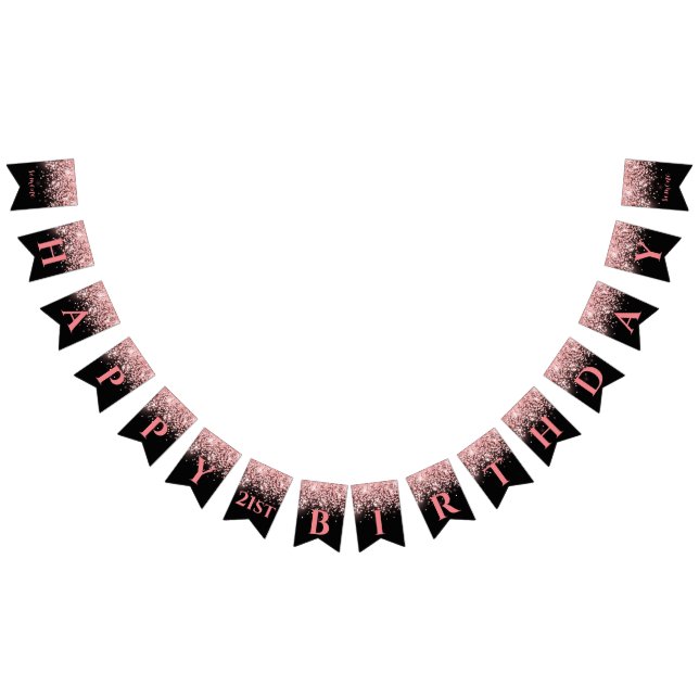 Bandeirinha Rosa dourado, dourado, dourado, gama 21, rua (Todos)