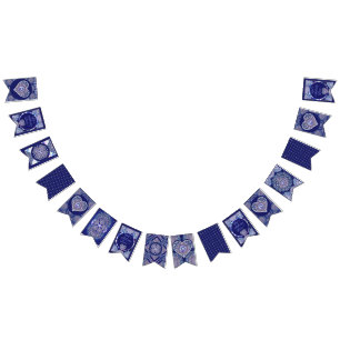 Bandeirinha Rosace Azul
