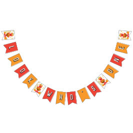 Bandeirinha Rua Sésamo - Elmo | Abóbora Primeiro Aniversário