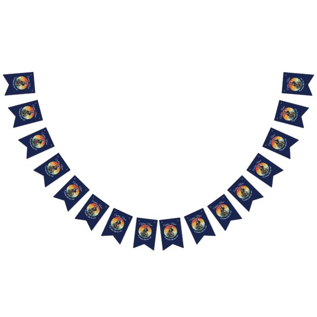 Bandeirinha Rum Skeleton Party Pirata (Todos)