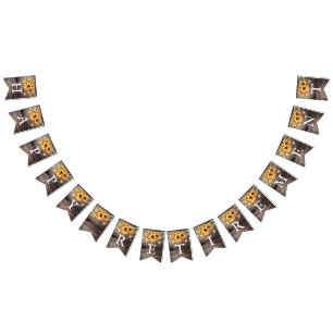 Bandeirinha Russo Sunflower String Lights Retirement Party