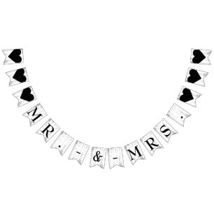 Bandeirinha Rustic White Wood Country Barn Sr. Wedding