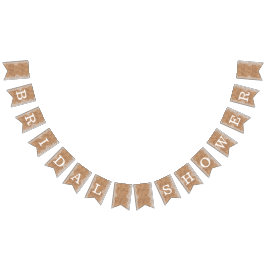 Bandeirinha Saco Russo Burlap com Lace Branco. Chá de panela.