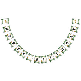 Bandeirinha Safari Animais Selvagens Um Feliz Aniversário