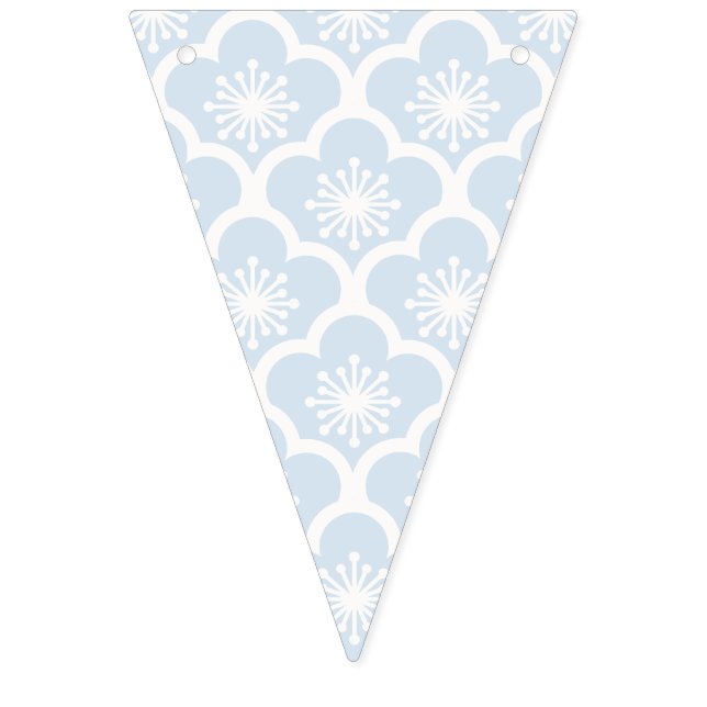 Bandeirinha Sakura Suave Neutro - Azul Pó (Primeira Bandeira)
