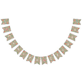 Bandeirinha Sala de Enfermeiro BOHO Rosa Pennant Baby Girl Nam