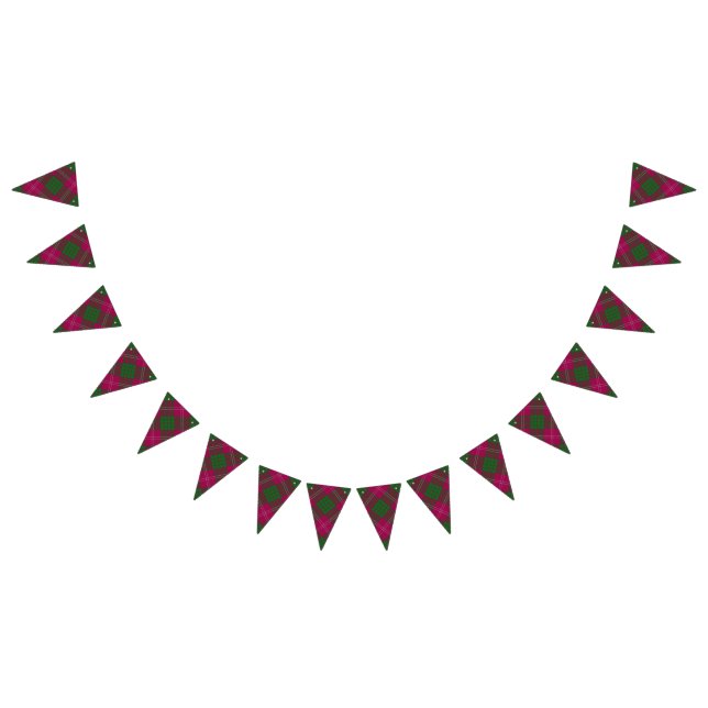 Bandeirinha Scottish Clan Crawford Tartan (Todos)