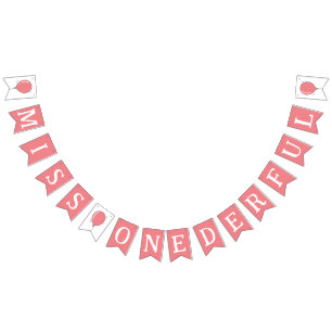 Bandeirinha Senhorita Onelinda primeiro aniversario Balões Cri