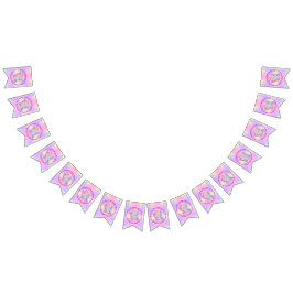 Bandeirinha Sereia 4º Aniversário Alterar Editar Personalizar 