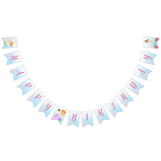 Bandeirinha Sereia e amigos, Festa de aniversário feminino (Todos)