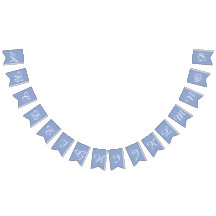 Serenity Light Blue & White Script Letters Persona