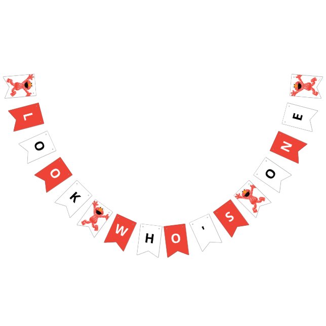 Bandeirinha Sésame Street Elmo | Aniversário do Crayon (Todos)