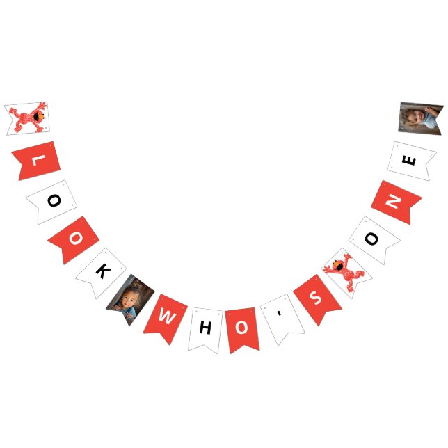 Bandeirinha Sésame Street Elmo | Aniversário do Crayon (Todos)