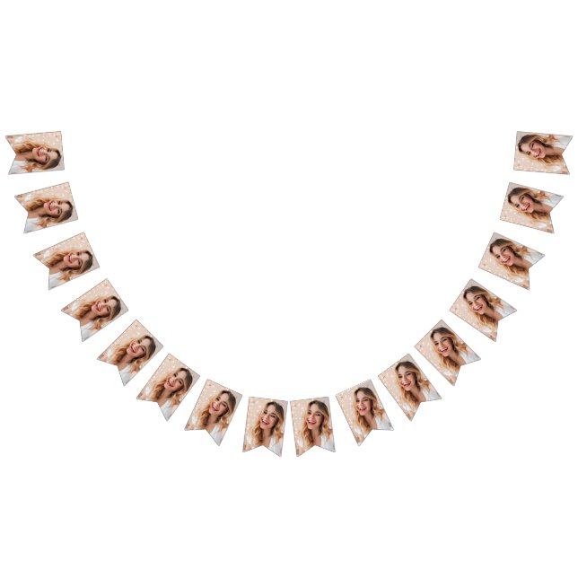 Bandeirinha Seu rosto em um aniversário personalizado (Todos)