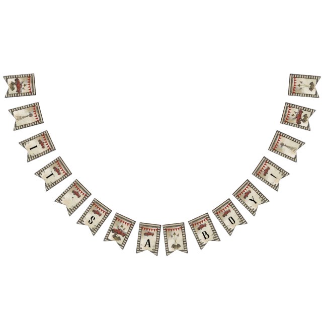 Bandeirinha Seu um chá de fraldas rústico do caminhão do (Todos)