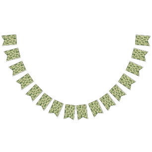 Bandeirinha Silhueta de cacto sucessivo em copos e potes