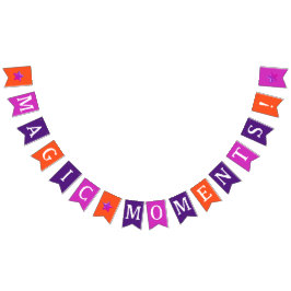 Bandeirinha Simples Estrelas Brilhantes Coloridas