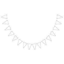 Bandeirinha Simplesmente Branco Cor Sólida Personalizar