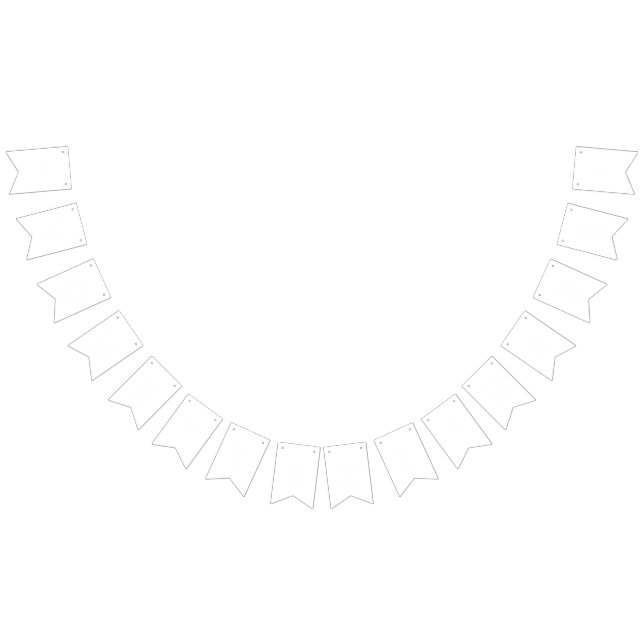 Bandeirinha Simplesmente Branco Cor Sólida Personalizar (Todos)