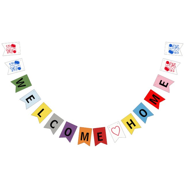 Bandeirinha Sinal de boas-vindas ao lar (Todos)