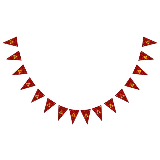 Bandeirinha Sinal de perigo de pimenta quente (Todos)