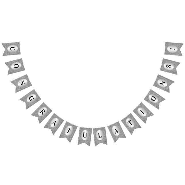 Bandeirinha Sinalizador de Bunting de Frame de Glitter Pratead (Todos)