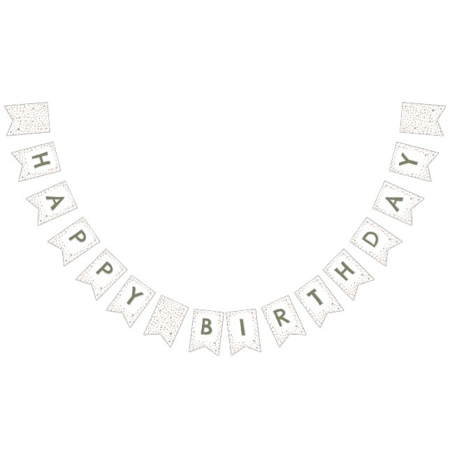 Bandeirinha Sinalizador de Bunting de Pontos de Aquarela Mandy (Todos)