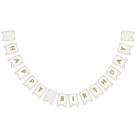 Bandeirinha Sinalizador de Bunting de Pontos de Aquarela Ochre