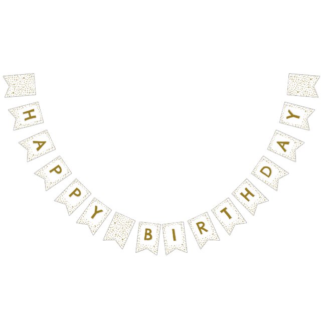 Bandeirinha Sinalizador de Bunting de Pontos de Aquarela Ochre (Todos)