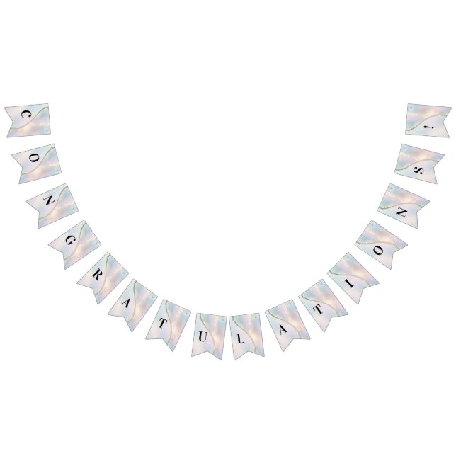 Bandeirinha Sinalizador de Bunting Moderno Abstrato Iridescent (Todos)