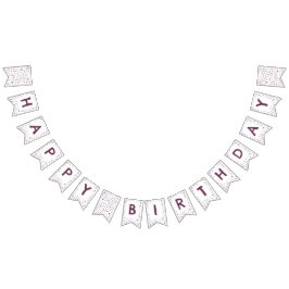 Bandeirinha Sinalizador de Bunting Pontos de Aquarela Beet Con