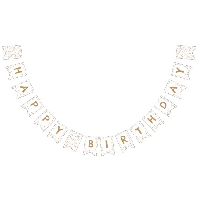 Bandeirinha Sinalizador de Bunting Pontos de Aquarela de Fawn  (Todos)