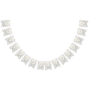 Bandeirinha Sinalizador de reabastecimento de coração branco e