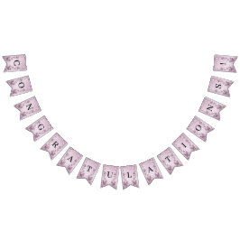 Bandeirinha Sinalizador de Recipiente de Folhagem Floral Rosa