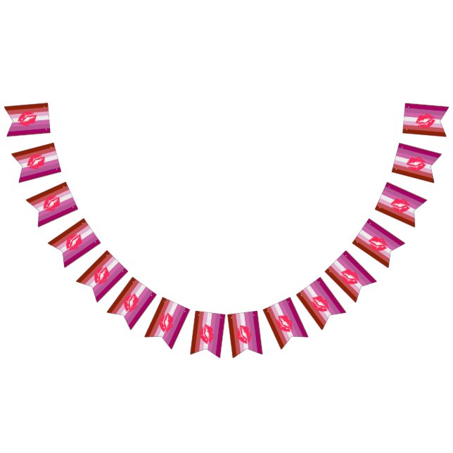 Bandeirinha Sinalizador do Orgulho Lésbico Lipstick (Todos)