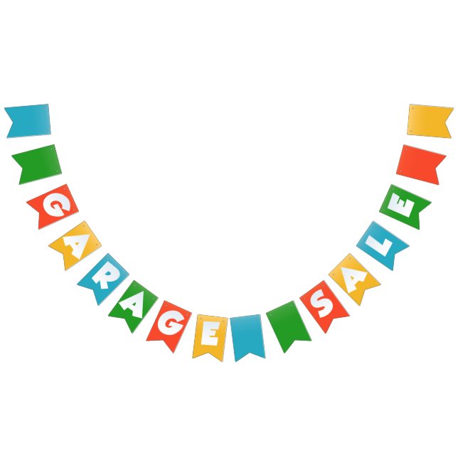 Bandeirinha Sinalizadores de Banner de Bunting da Garagem (Todos)