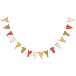 Bandeirinha Sinalizadores de Banner de Bunting Laranja Apricot