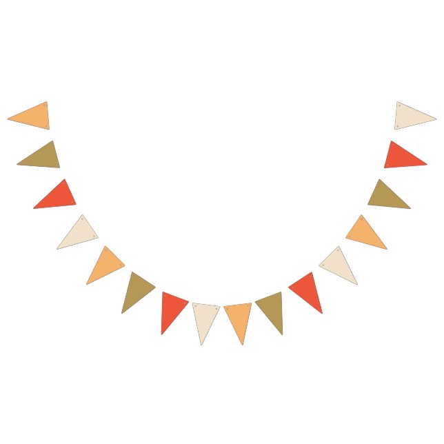 Bandeirinha Sinalizadores de Banner de Bunting Laranja Apricot (Todos)