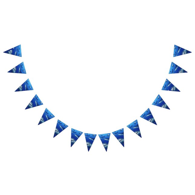Bandeirinha Sinalizadores de Banner de Tubarões (Todos)
