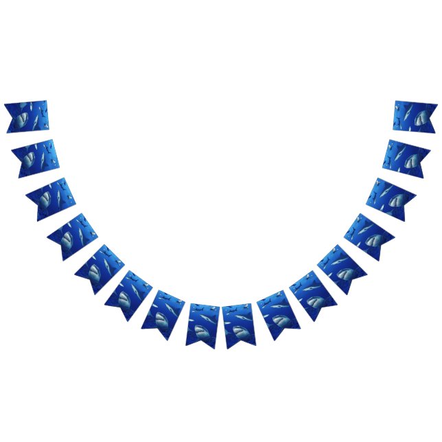 Bandeirinha Sinalizadores de Banner de Tubarões (Todos)