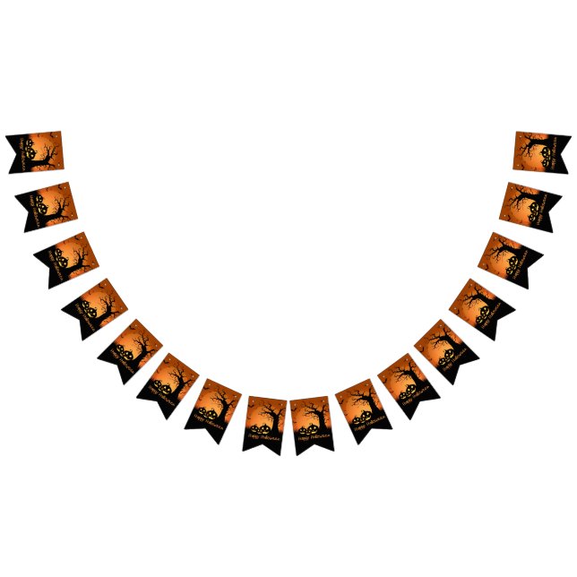 Bandeirinha Sinalizadores de Banner do Partido Halloween (Todos)