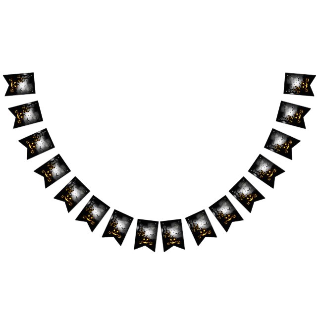 Bandeirinha Sinalizadores de Banner do Partido Halloween (Todos)